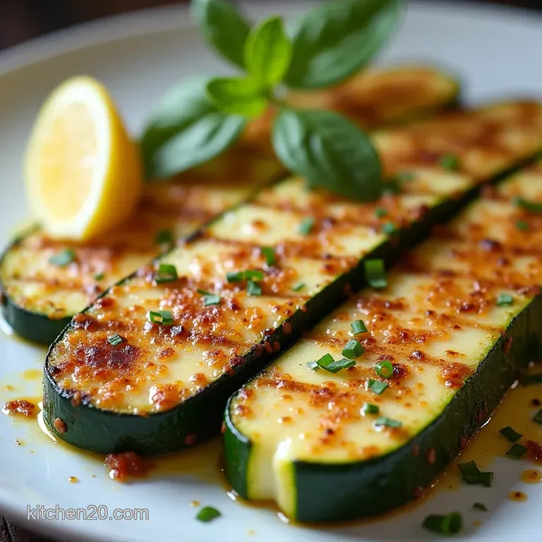 Golden Griddled Cheesy Garlic Zucchini Steaks with Parmesan Crust
