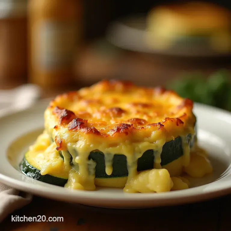 The Gardeners Gold Ultimate Cheesy Baked Zucchini Gratin presentation