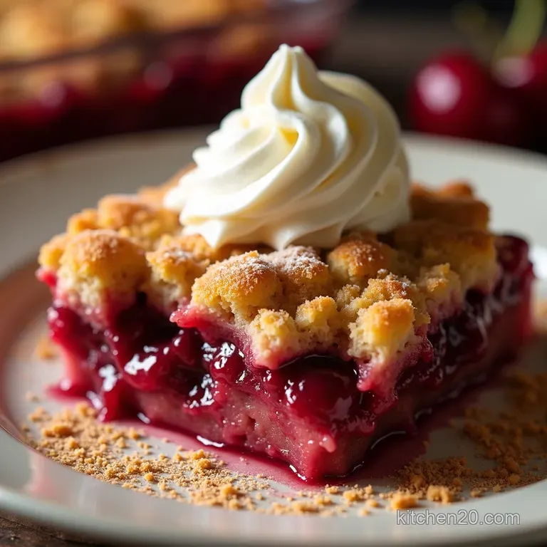 Cherrylicious Dump Cake a Lazy Bakers Dream presentation