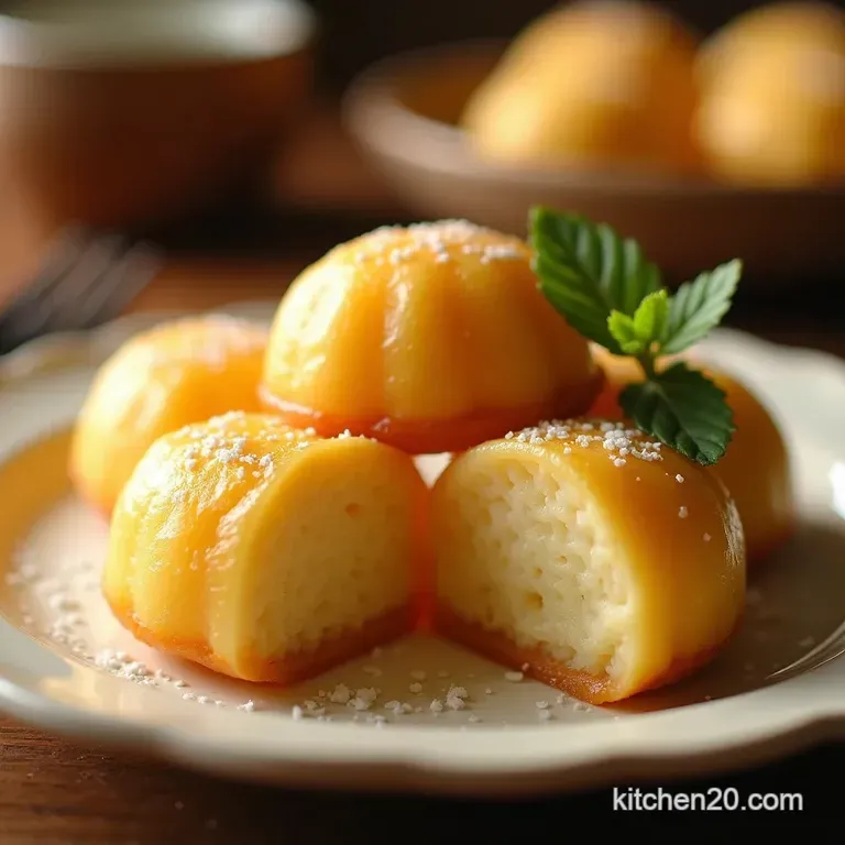 Chewy Butter Mochi Hawaiian Dessert presentation