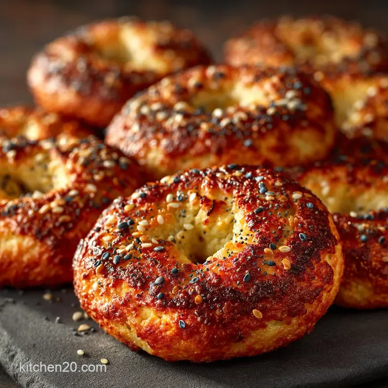 The Skinny Shilling Bagel Chewy Lowcarb Coconut Flour Rings presentation