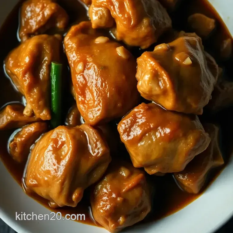 Chicken Adobo presentation