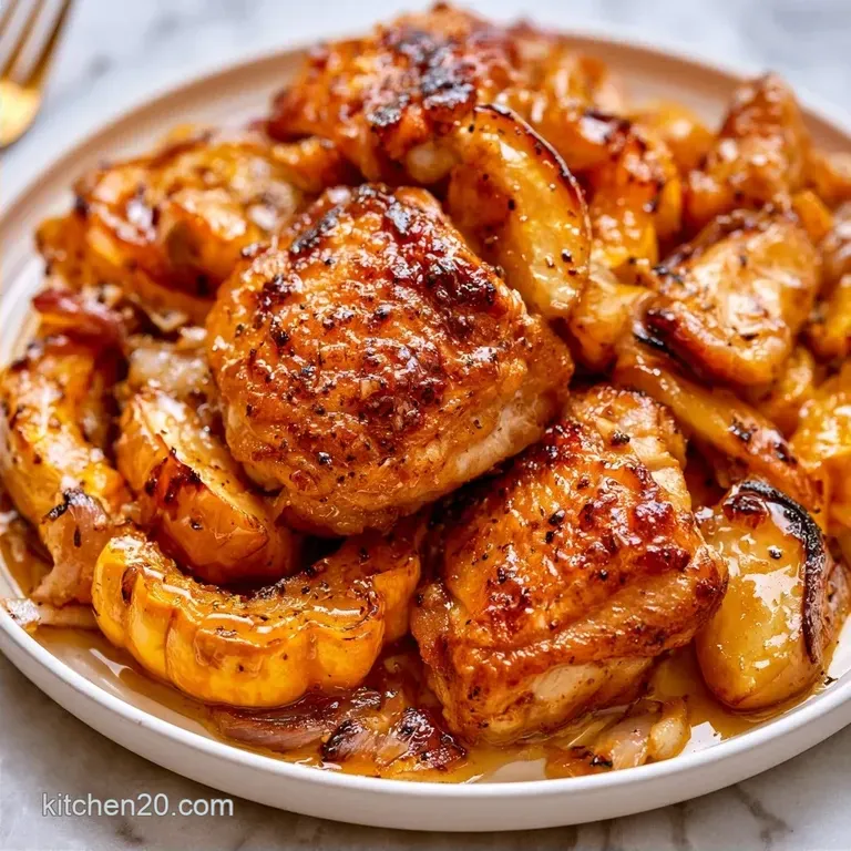 Sheet Pan Chicken Apple Squash