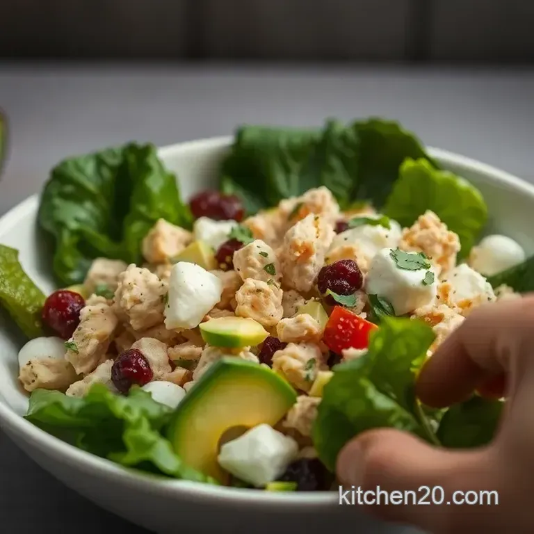 Chicken Avocado and Mozzarella Salad