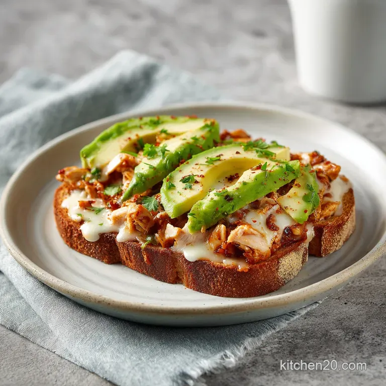 Chicken Avocado Melt Sandwich: Creamy & Crisp