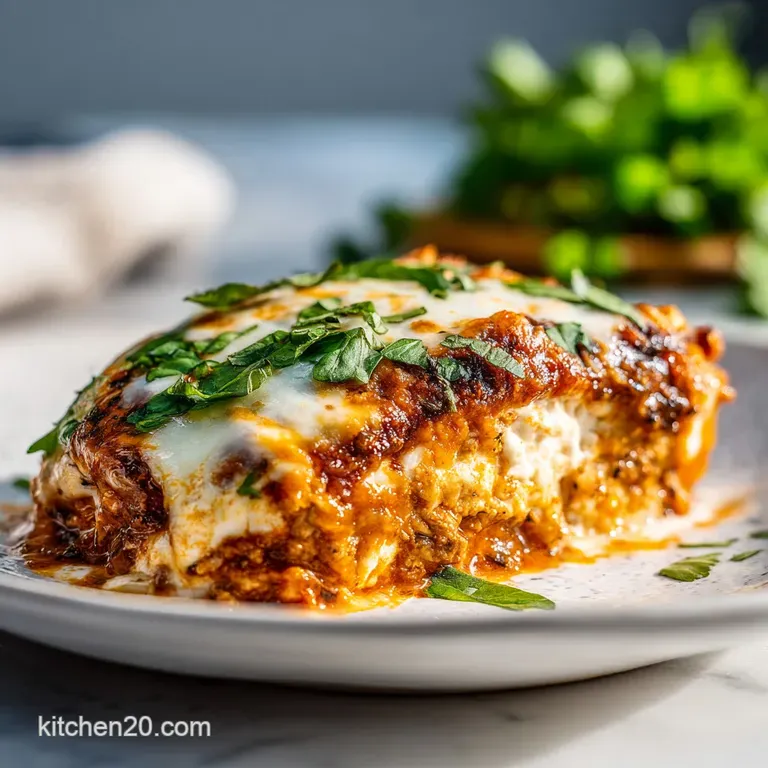 Chicken Parmesan Casserole: Crispy Topping