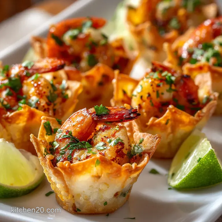 Chili Lime Baked Shrimp Cups: the Zesty 27-Minute Party Canap&eacute; presentation