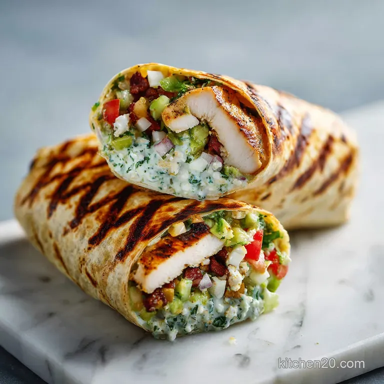 Chipotle Ranch Grilled Chicken Burrito