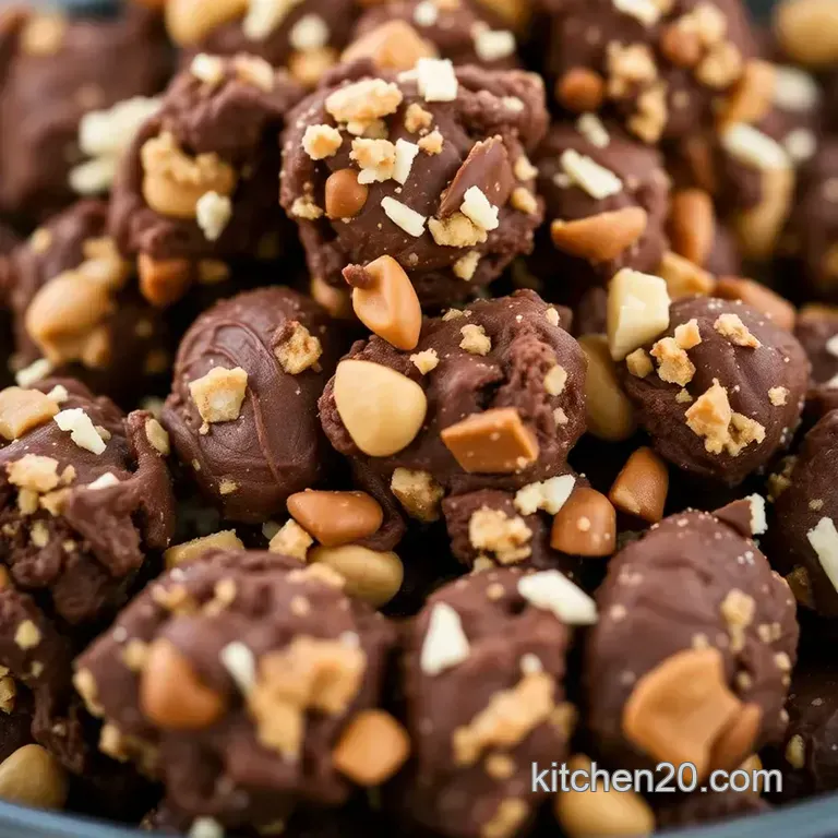 Chocolate Peanut Butter Haystacks: a No-Bake Classic presentation