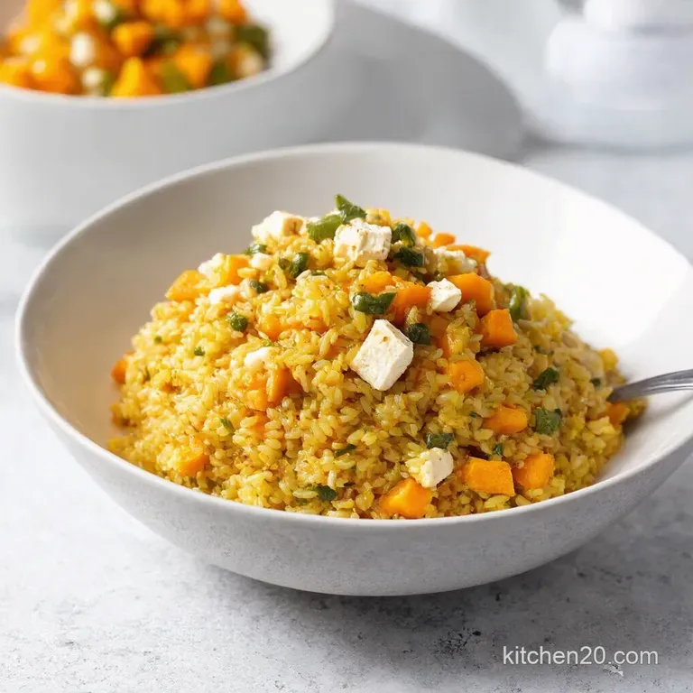 Christmas Jewel Rice Salad with Roasted Butternut and Feta