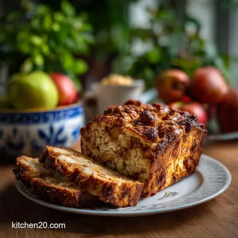 Cinnamon Spiced Apple Bread: Your New Favorite Sweet Bake presentation