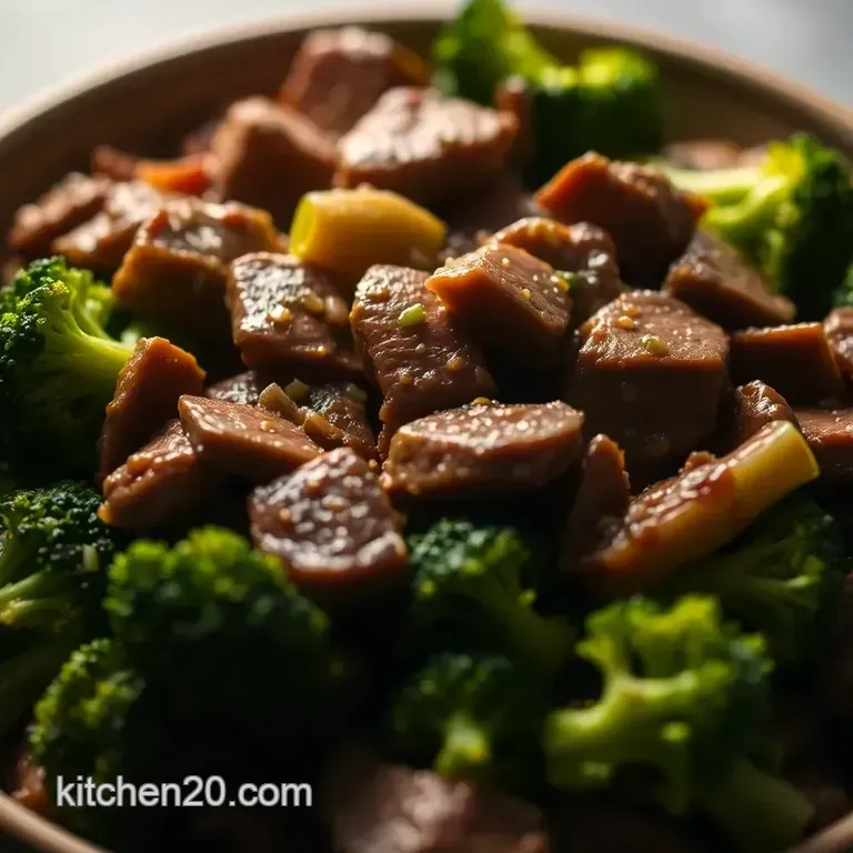 Classic Beef and Broccoli Stir-Fry: A Quick Asian Delight presentation
