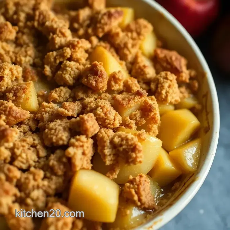Classic British Apple Crumble: a Timeless Dessert Delight presentation