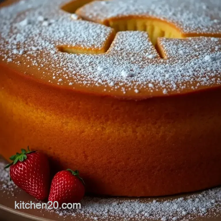 Classic British Victoria Sponge Cake presentation