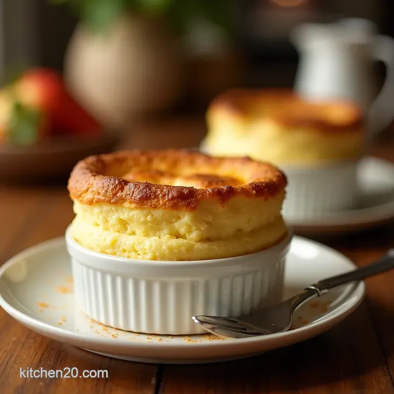 Classic Cheese Souffl&eacute; with the Collar Trick presentation