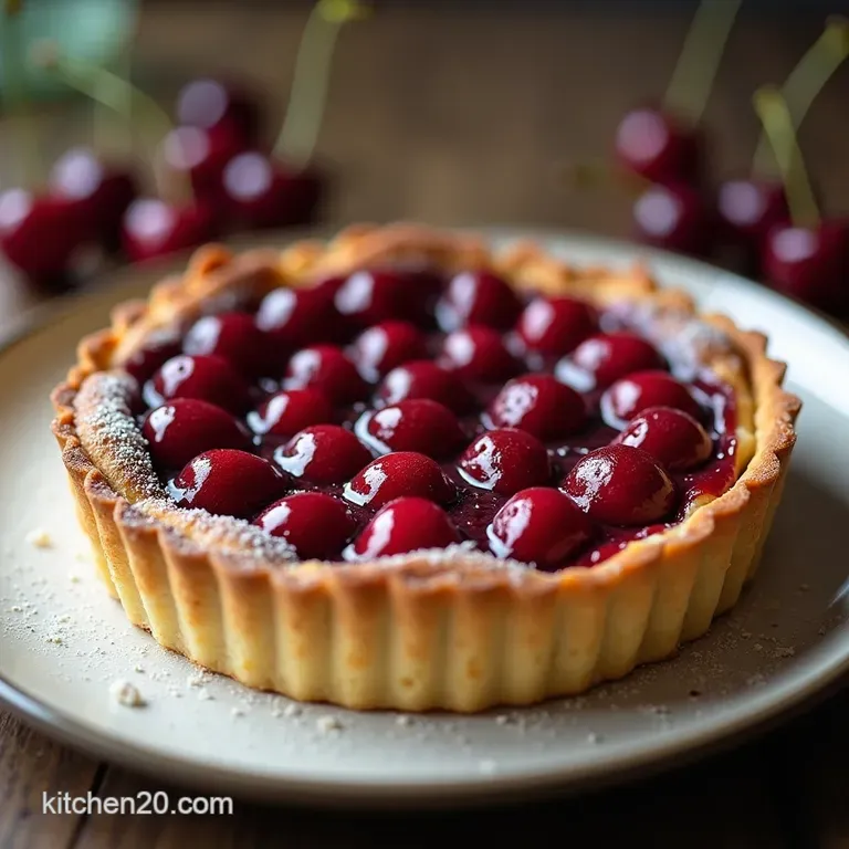 The Ultimate Classic Cherry Delight with Flaky Crust The Coronation Cherry Tart A DeepDish Delight with Flaky Butter Crust