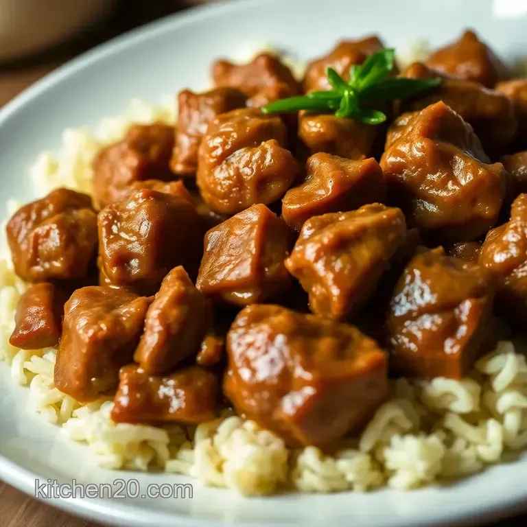 Classic Chicken Adobo presentation