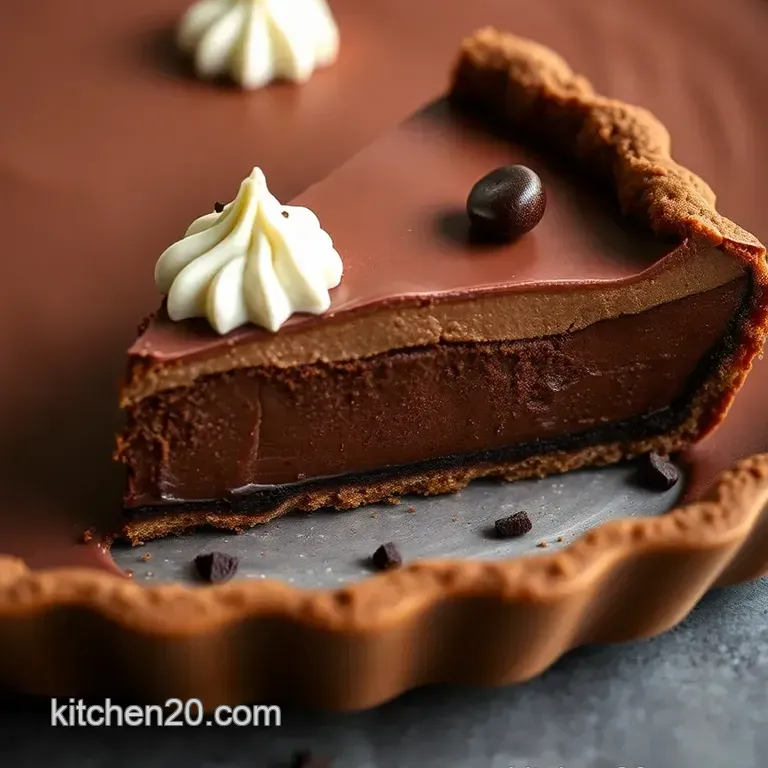 Classic Chocolate Dream Pie presentation