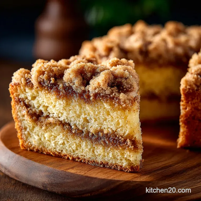 Coffee Crumb Cake: Mountain of Cinnamon Streusel