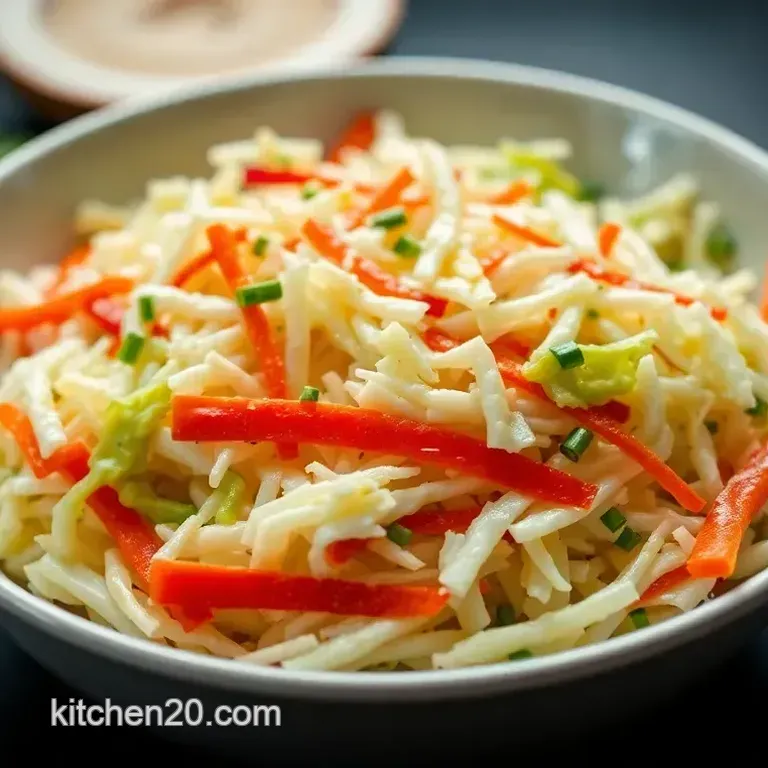 Classic Coleslaw with a Zesty Twist