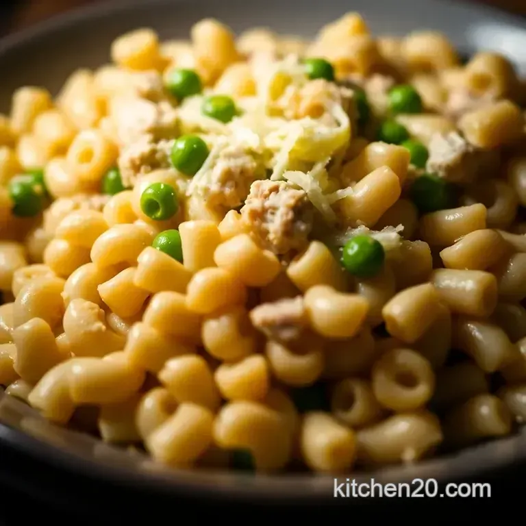 Classic Comfort Tuna Casserole: a British Twist on a Timeless Dish presentation