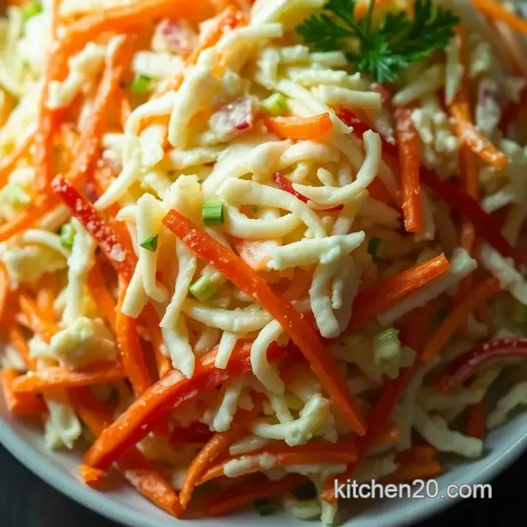 Classic Creamy Coleslaw: a Crunchy Delight presentation