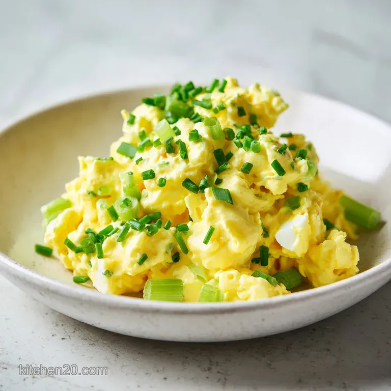 Neatly scooped yellow egg mixture on toasted sourdough bread garnished with a dusting of bright red paprika.