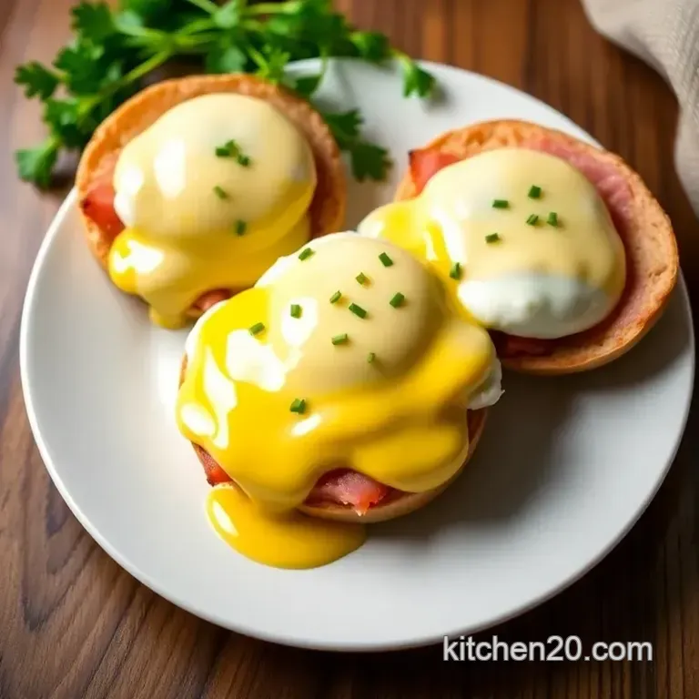 Classic Eggs Benedict: a Savory Breakfast Indulgence presentation