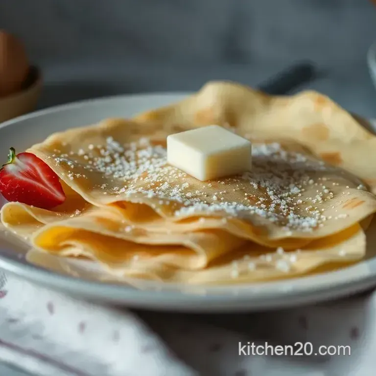 Classic French Crepes: Silky Smooth & Delicate
