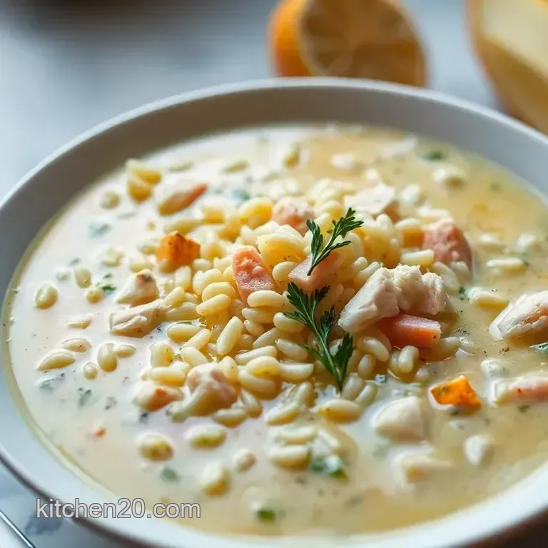 Classic Greek Avgolemono Soup: Lemony Chicken Comfort in a Bowl
