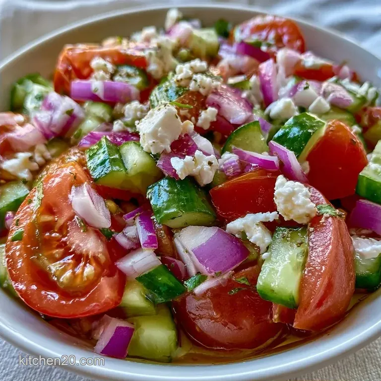 Classic Greek Summer Salad: Fresh and Briny
