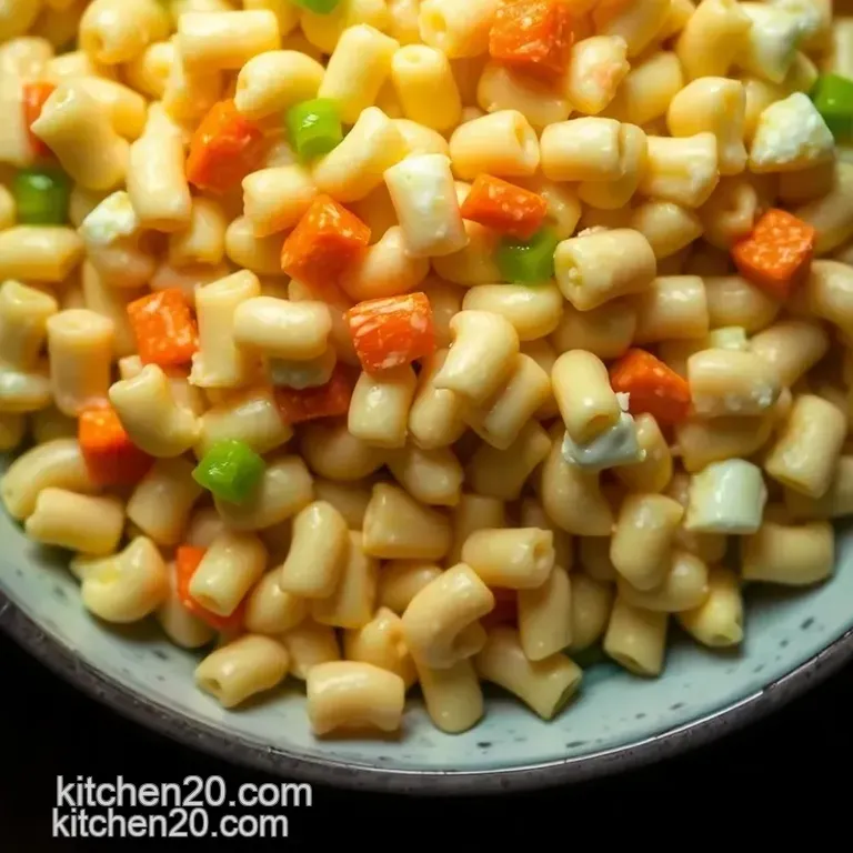 Classic Hawaiian Mac Salad: Creamy Island-Style Comfort presentation