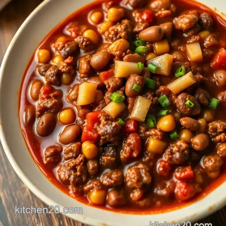 Classic Hearty Beef Chili: A Cozy Bowl of Comfort presentation