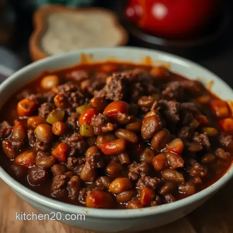 Classic Hearty Beef Chili: A Cozy Bowl of Comfort