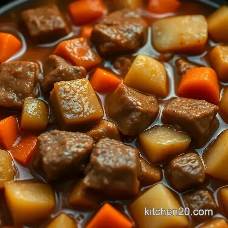Classic Hearty Beef Stew: A Cozy Crockpot Meal
