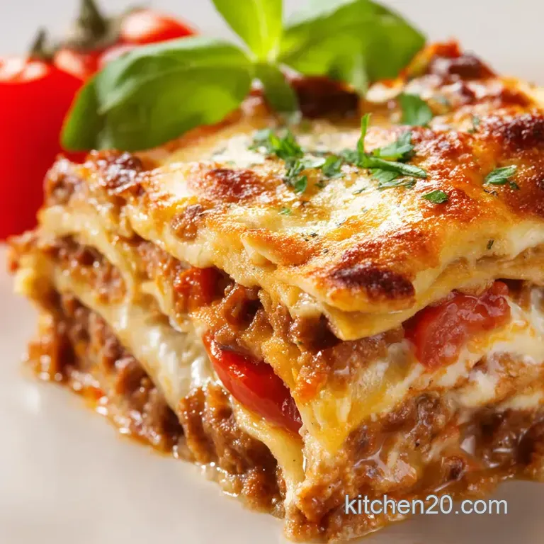 Classic Italian Lasagna presentation