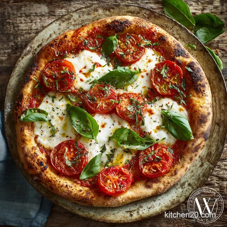 Margherita Pizza: Neapolitan Perfection at Home presentation