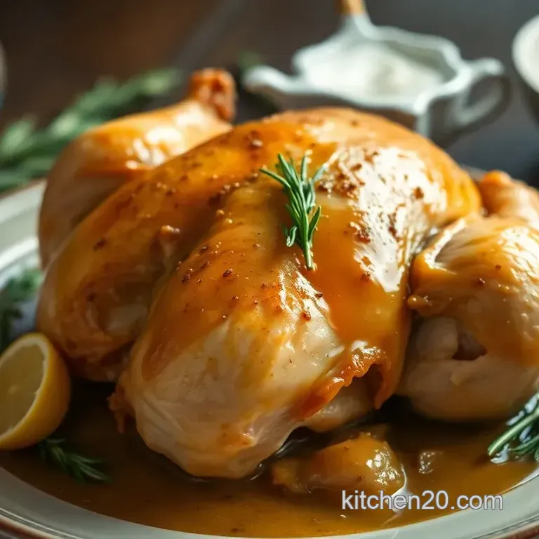 Classic Roast Chicken and Homemade Gravy