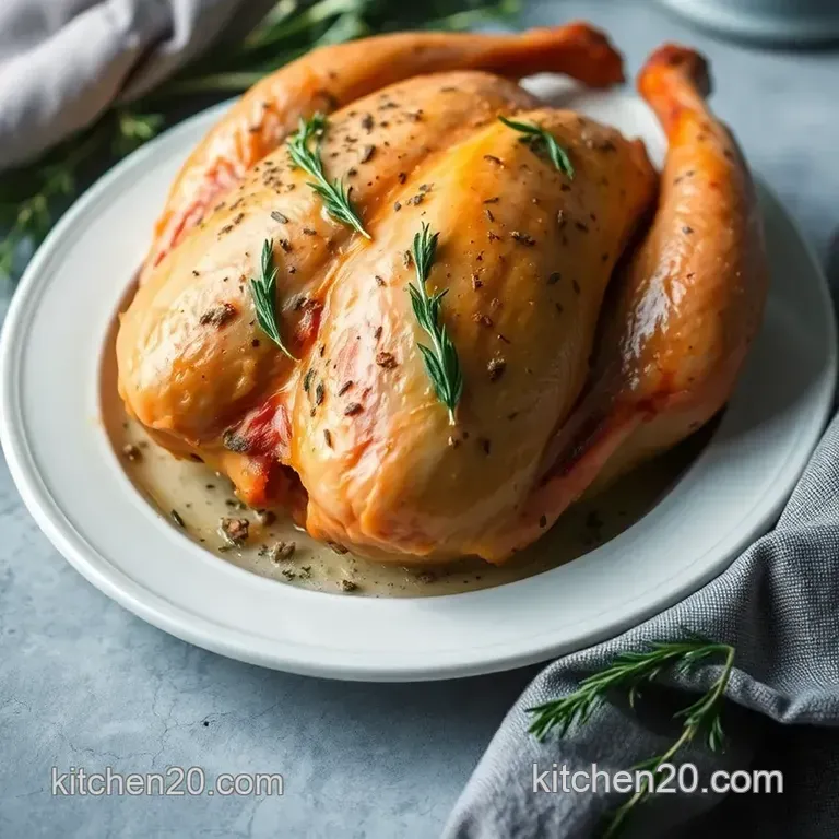 Classic Roast Turkey with Herb Butter presentation