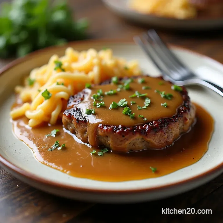 The Ultimate Homestyle Salisbury Steak with Rich Onion Gravy