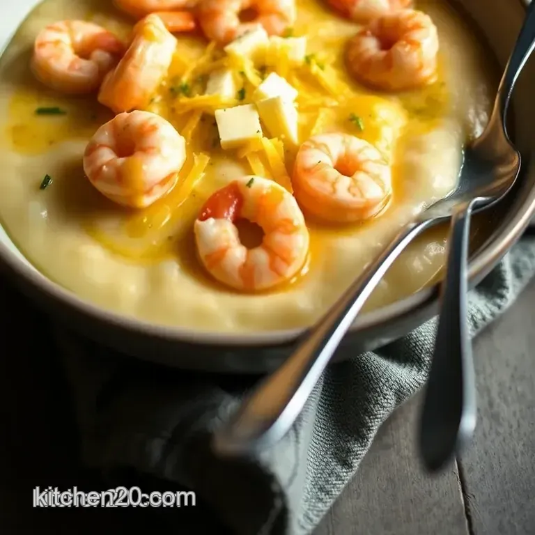 Classic Southern Shrimp and Grits presentation