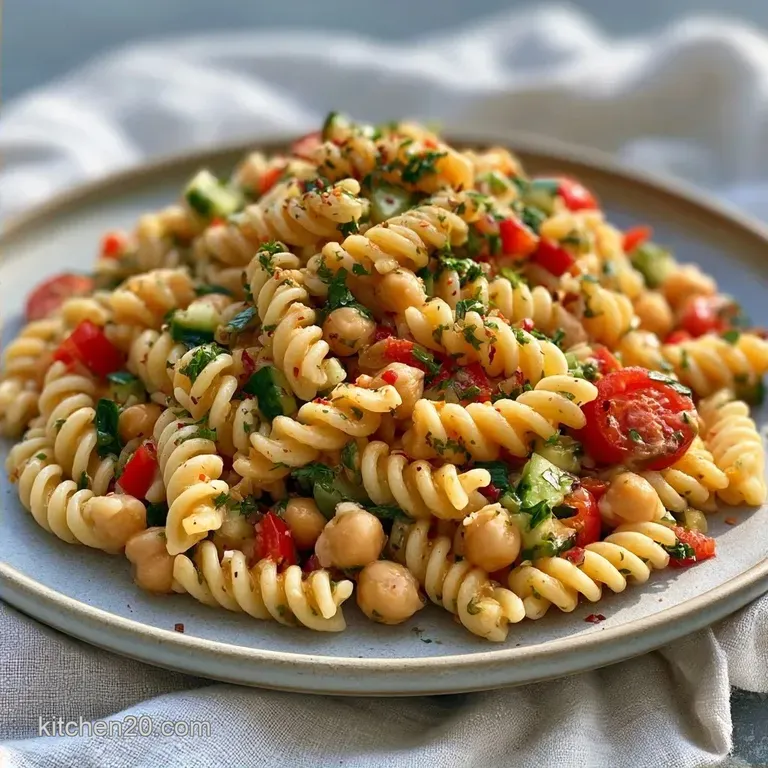 Cold Pasta Salad with Veggies in 20 Minutes