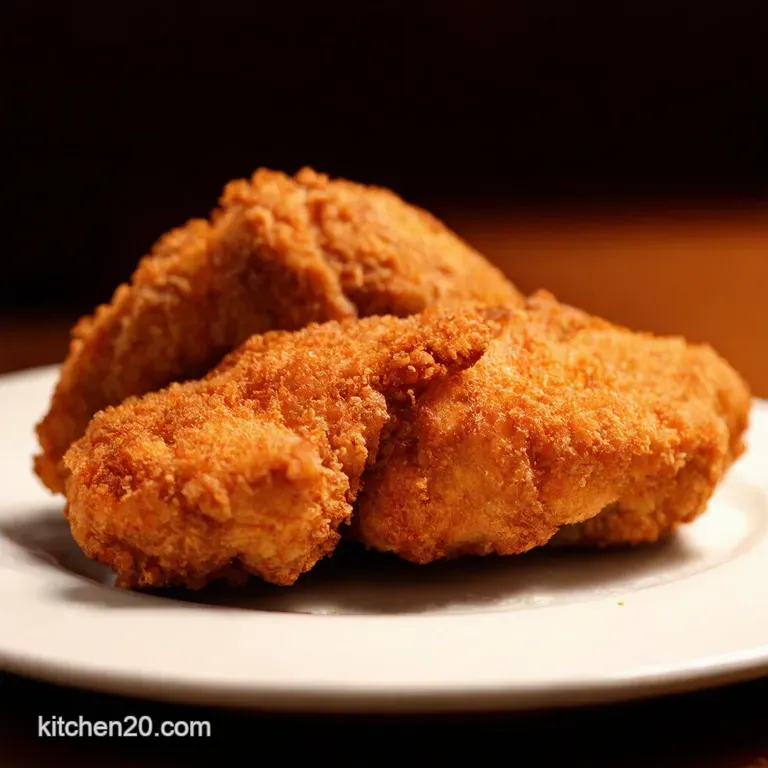 Colonels Crispy Kfcinspired Fried Chicken presentation