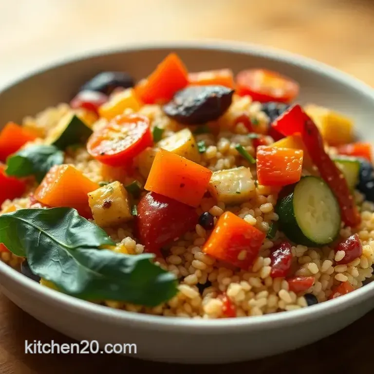 Colorful Millet Salad with Roasted Veggies