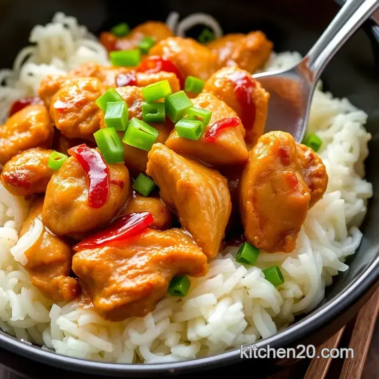 Bibimbap-Inspired Chicken Bowl presentation