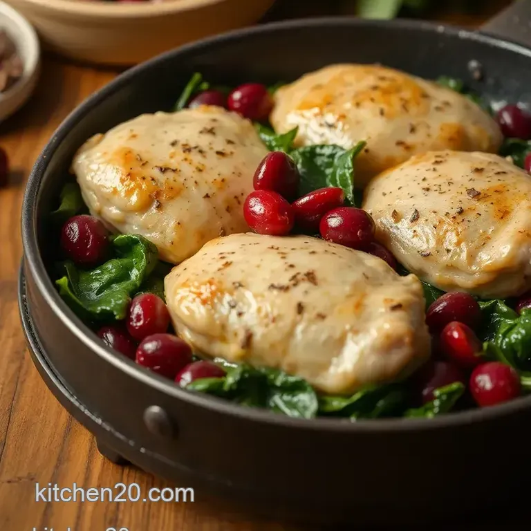 Spinach &amp Cranberry Stuffed Chicken Breasts presentation