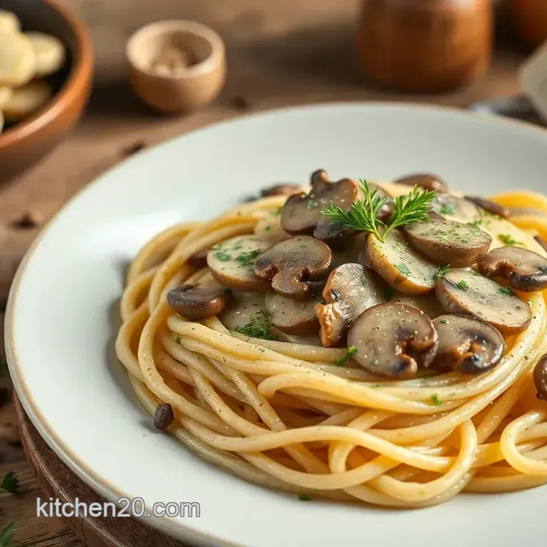 Quick & Creamy Mushroom Linguine