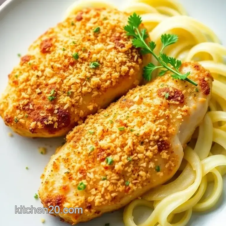 Crispy Parmesan Chicken: Ready in 40 Minutes! presentation