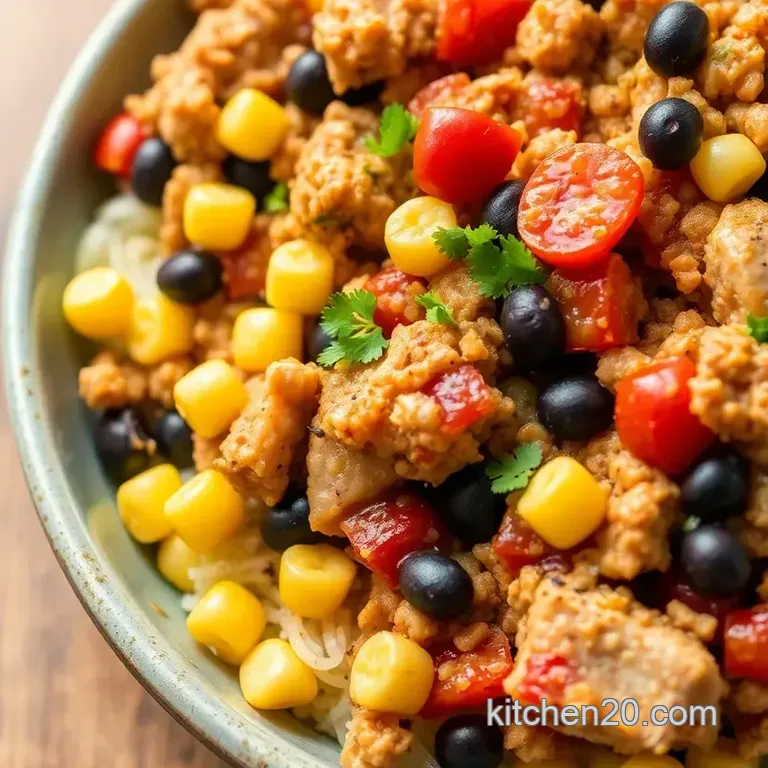 Slow-Cooked Ground Chicken with 6-Hour Flavor Burst presentation