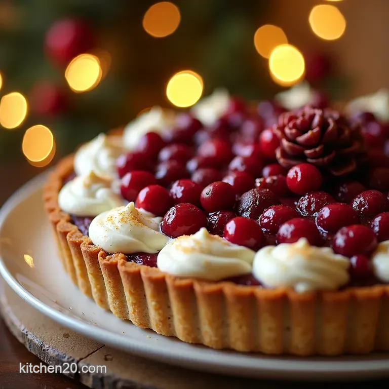 Cranberry Bliss Tart presentation